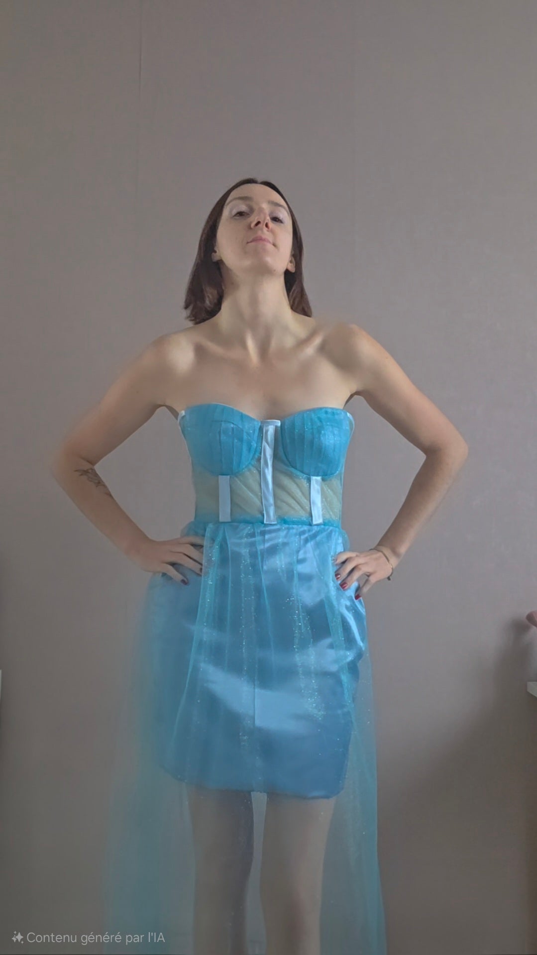 Robe bleue