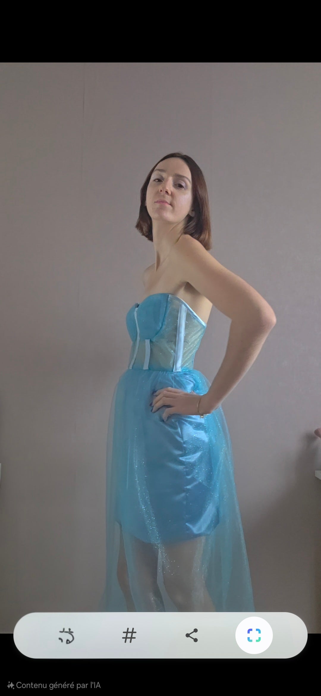 Robe bleue